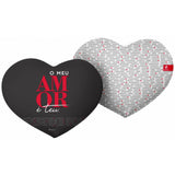 ALMOFADA RECORTE CORAÇÃO - TODO O MEU CORAÇÃO