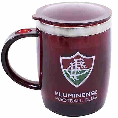 Caneca Térmica Com Tampa 450ml - Fluminense