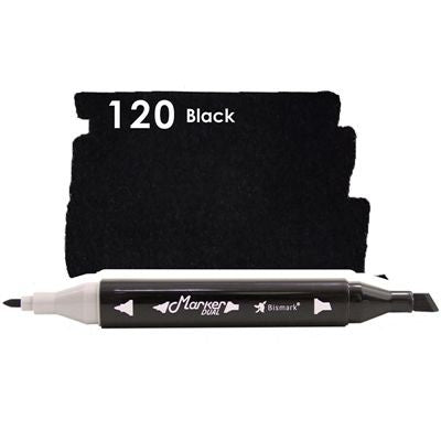 Marcador Permanente Ponta Dupla - Bismark