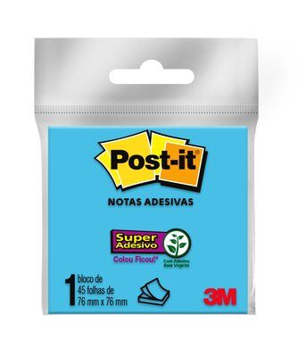 Bloco de Notas SUPER ADESIVAS POST-IT 3M