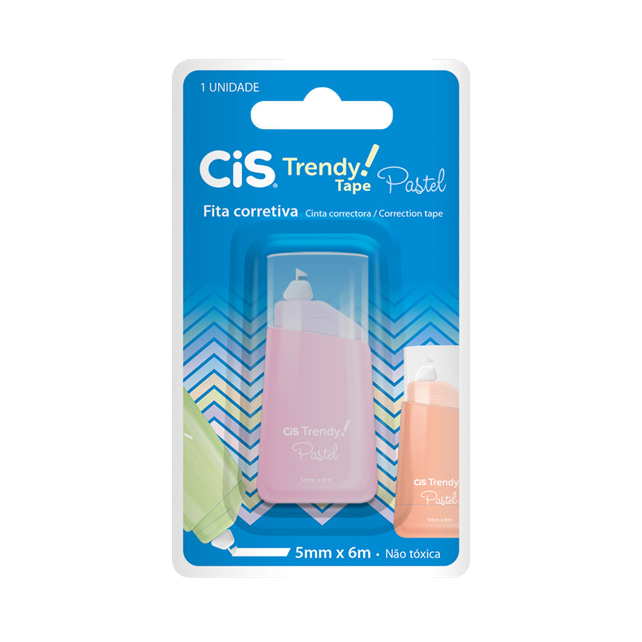 Fita Corretiva Trendy Tape Pastel - Cis