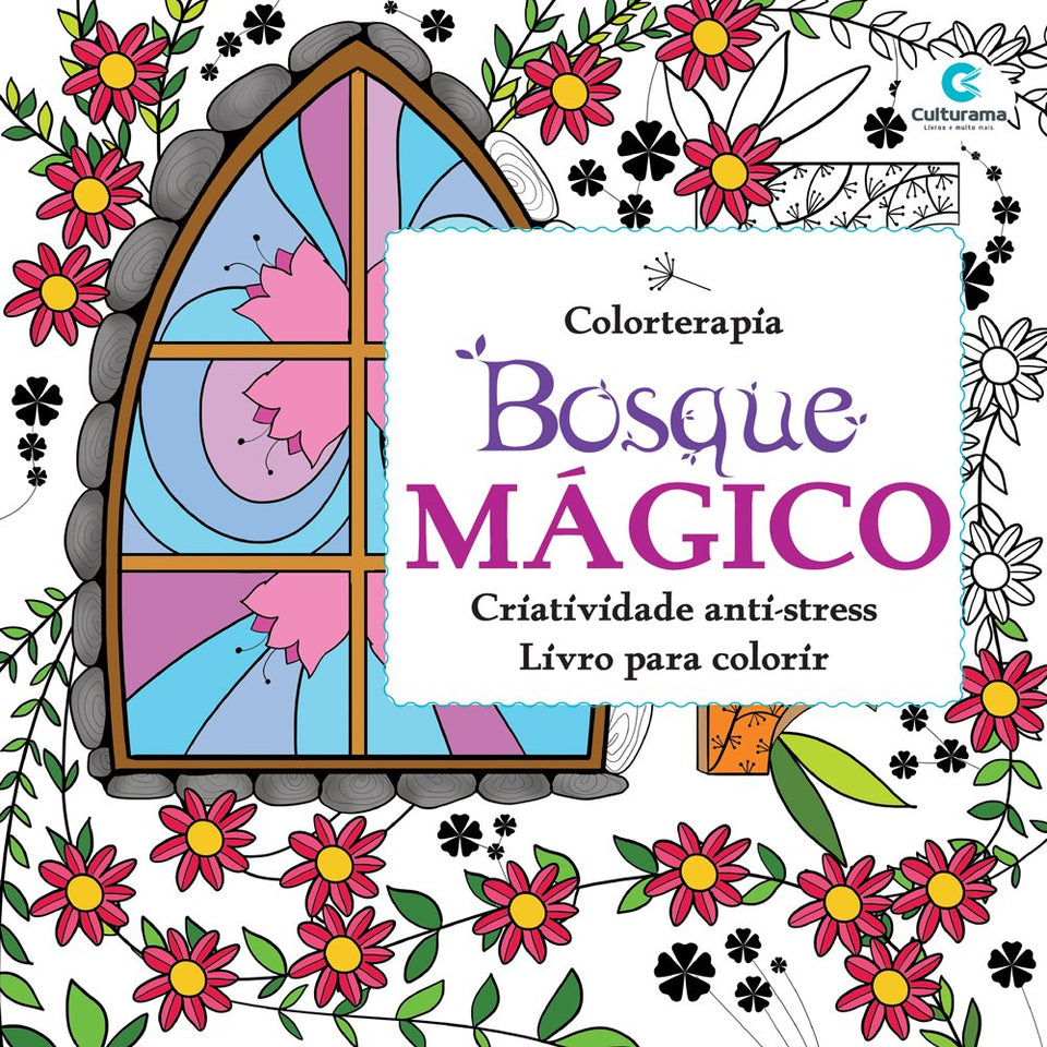 Livro p/ colorir Bosque Mágico - Colorterapia