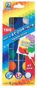 Aquarela Escolar Mega Acqua Color -TRIS