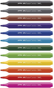 Canetinha Hidrográfica Jumbo 12 Cores - Faber Castell