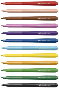 Canetinha Vai e Vem 12 Cores - Faber-Castell