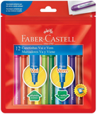 Canetinha Vai e Vem 12 Cores - Faber-Castell