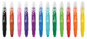 Giz de Cera Retrátil Mega Gel Color 12 Cores - TRIS