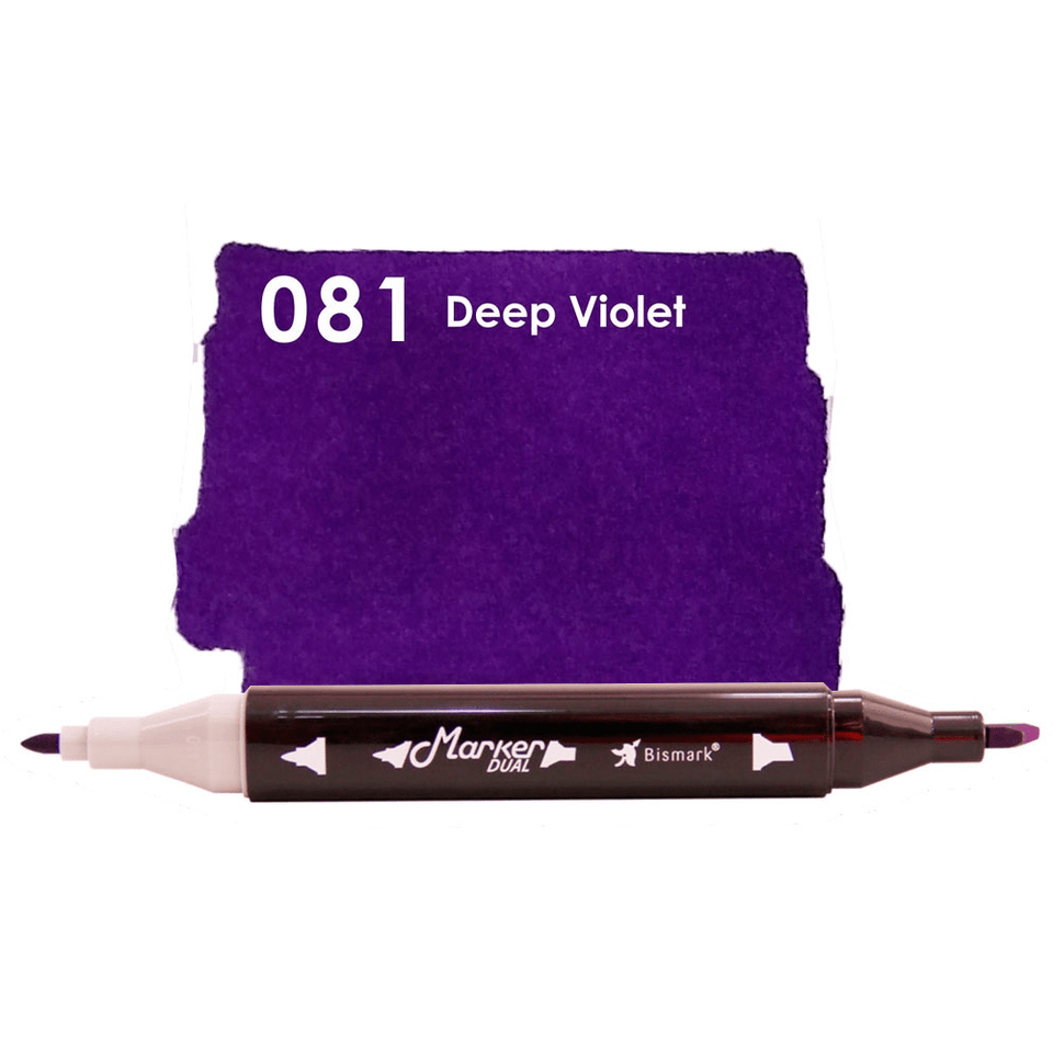 Marcador Permanente Ponta Dupla - Bismark