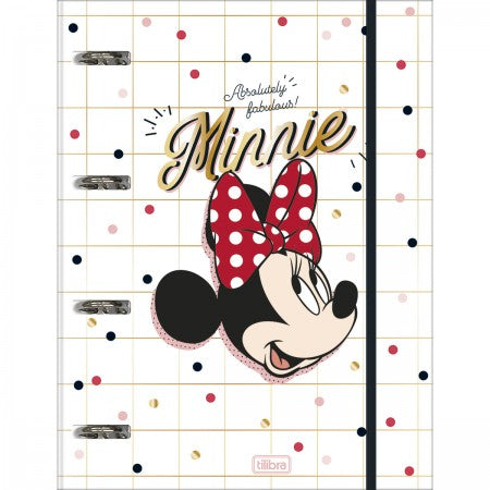 Caderno Argolado c/elástico - Minnie