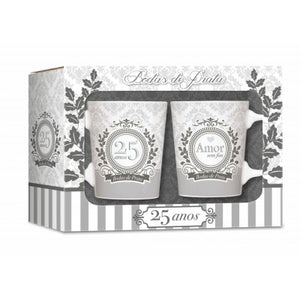 CANECA BODAS DE PRATA - BRASFOOT