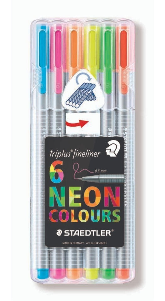 Caneta hidrográfica 6 cores 0,3mm - STAEDTLER