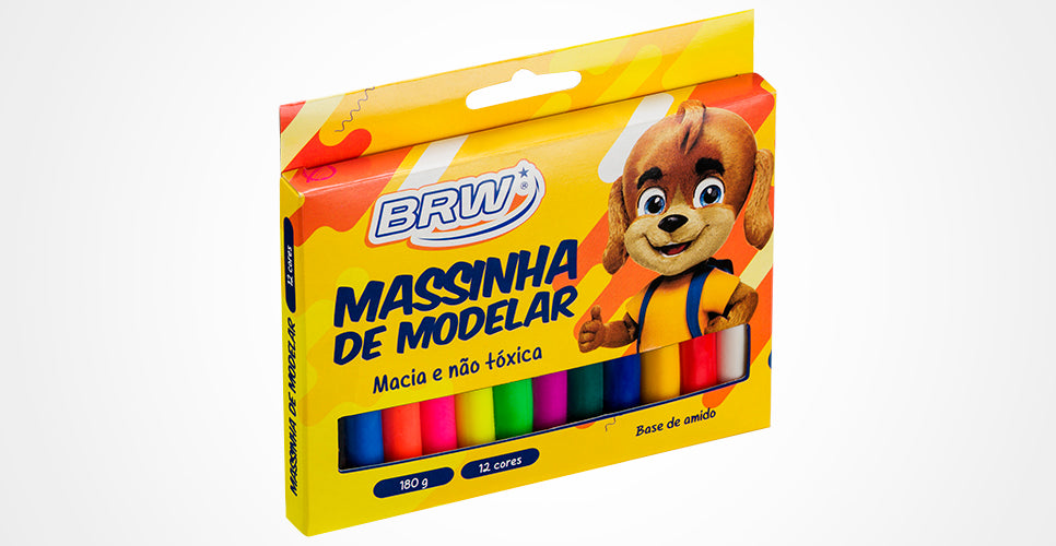 MASSA DE MODELAR 12 CORES - BRW